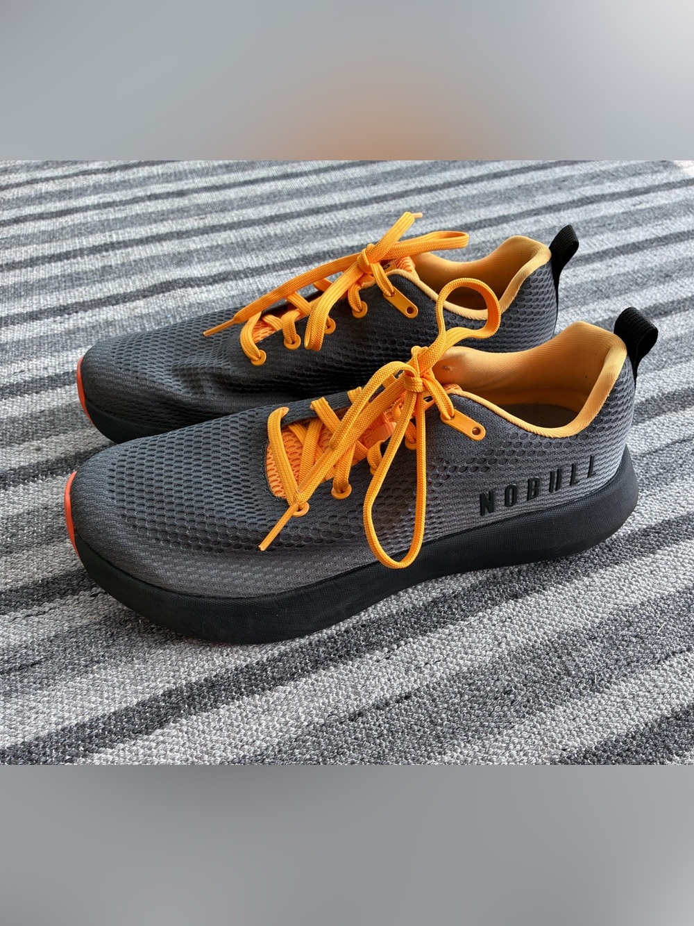 NoBull Drive 2 training shoe sneaker - JET BLACK BLAZE men’s 11 / women’s 12.5 - Picture 4 of 8